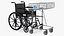 Wheelchair with Disabled Persons Shopping Cart