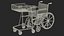 Wheelchair with Disabled Persons Shopping Cart