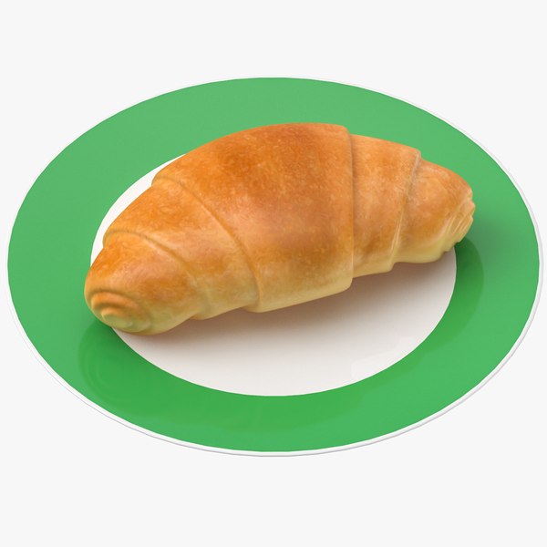 3D croissant plate