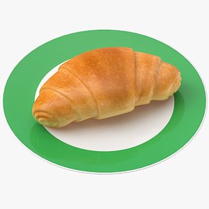 Croissant On Plate
