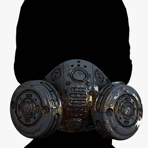 Gas mask respirator scifi mode 3D model 3D model