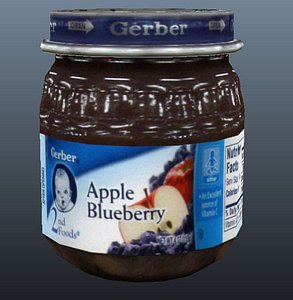obj baby apple blueberry jar