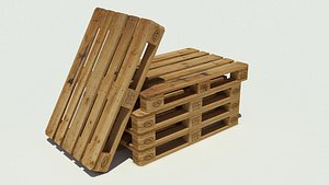 3ds wood pallet euro