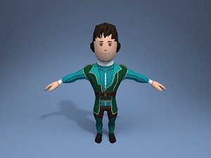 3D nobleman character ar