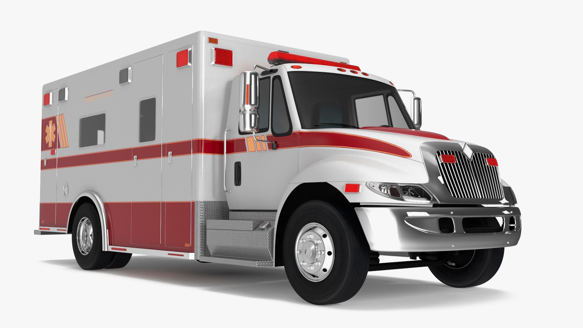Ambulance Truck 3D model preview