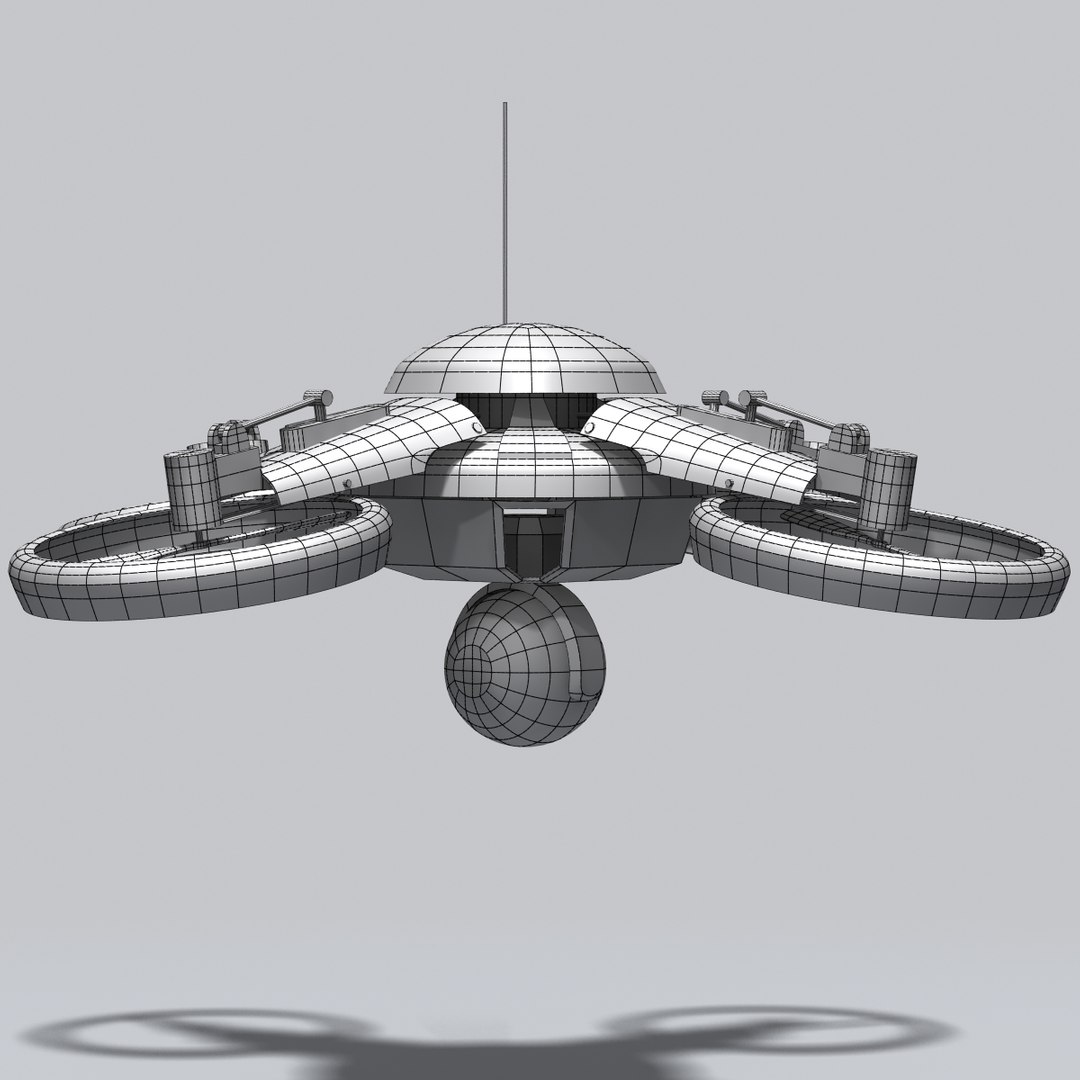 3dsmax Surveillance Uav Drone