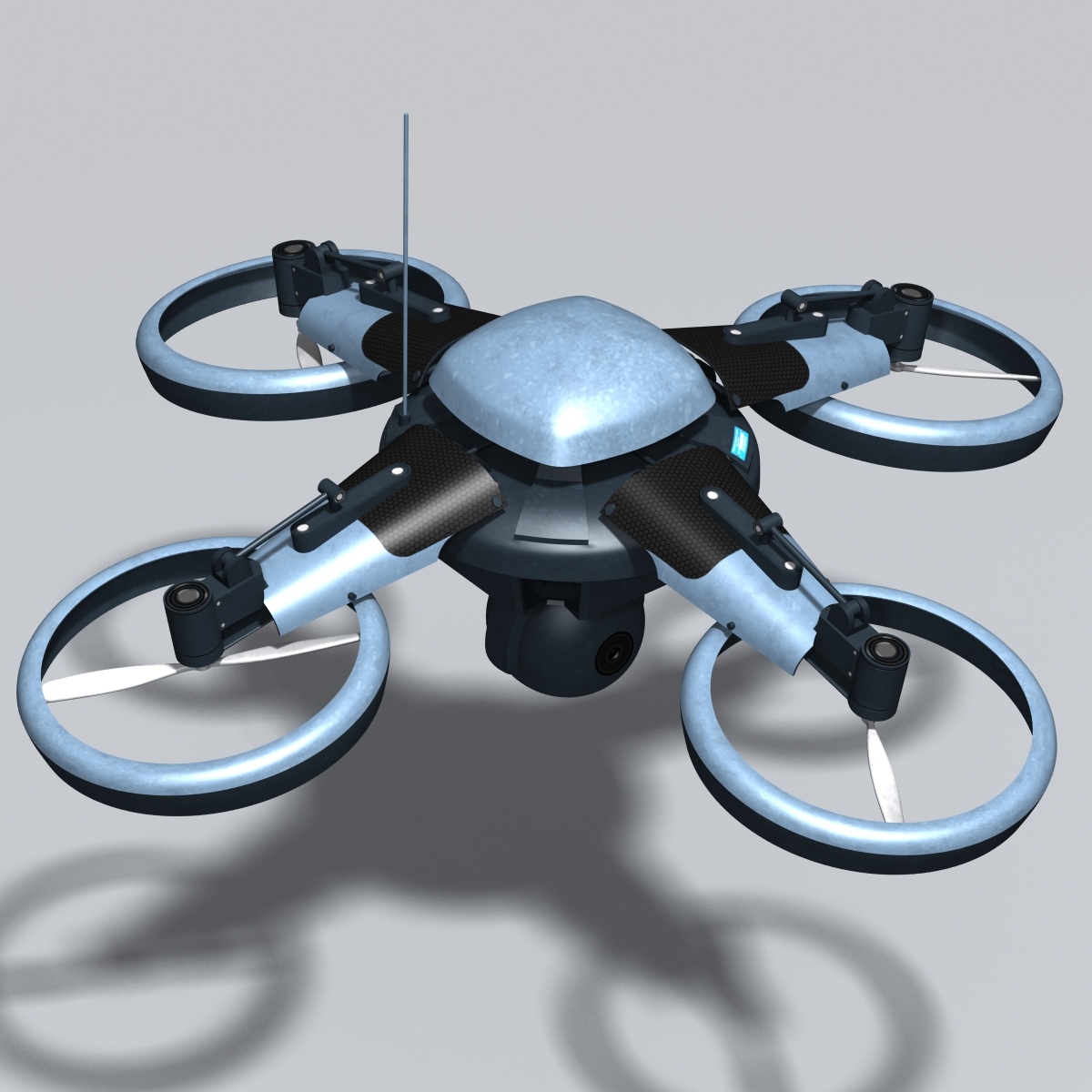 3dsmax surveillance uav drone