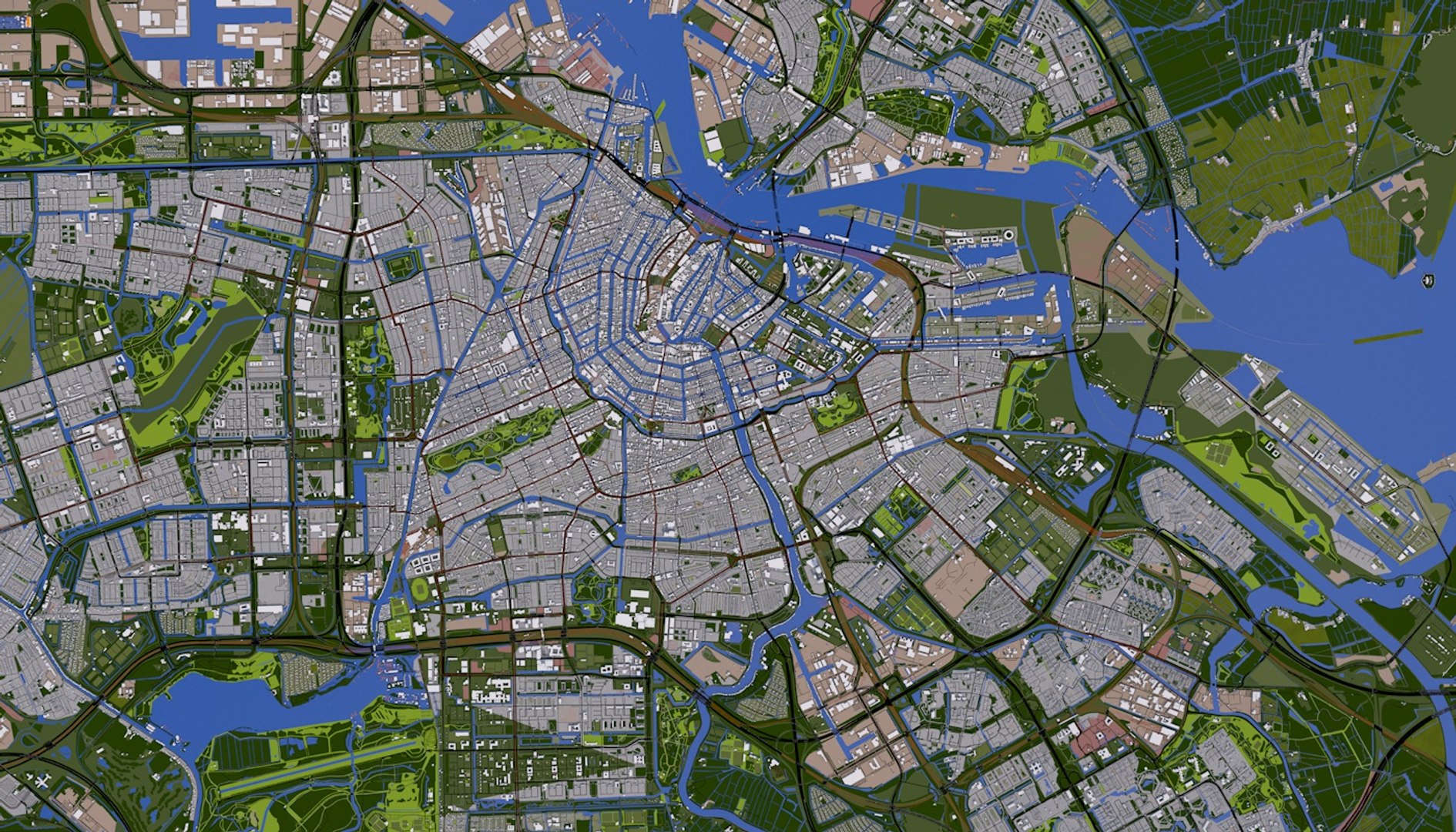 Amsterdam Netherlands Buildings Model - TurboSquid 1423241