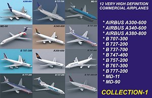12 Commercial Airplanes 1