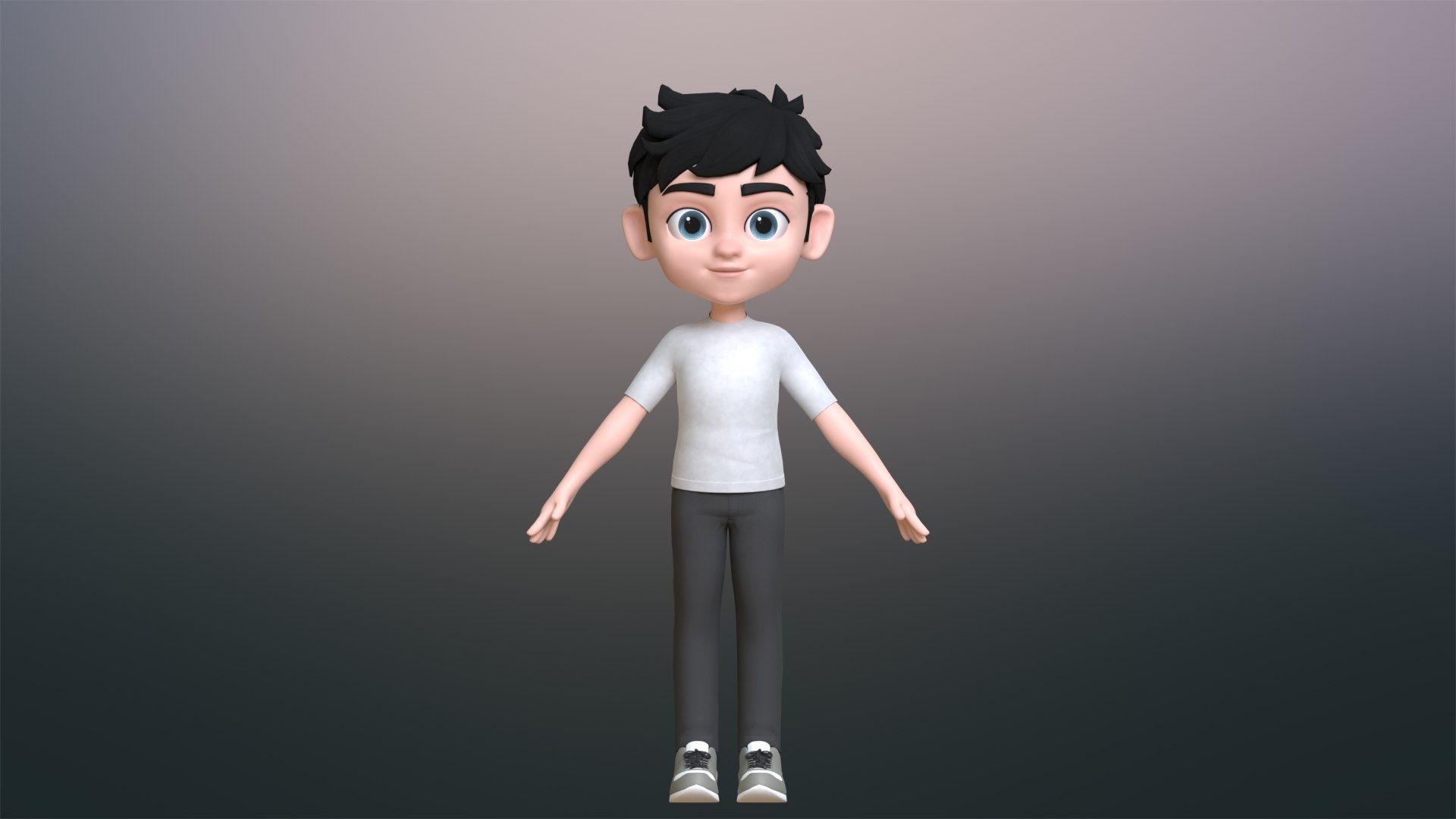 Cartoon Teen Boy Character 1 3D - TurboSquid 2127087