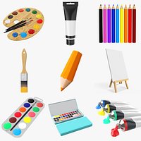 Painting materials and tools PBR