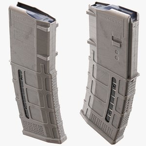 Magazine AR15 PMAG Gen 3 30rd - High-poly 3D model