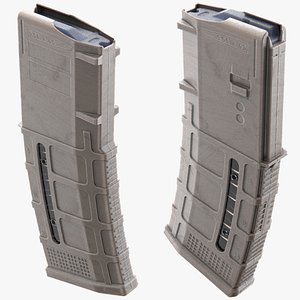 Magazine AR15 PMAG Gen 3 30rd - High-poly 3D model