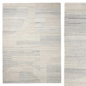 3D Elodie Natural Mist Hand-Knotted Rug