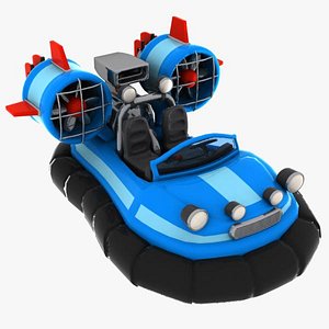 cartoon hovercraft craft 3ds