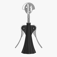 Decorative corkscrew for wine bottle
