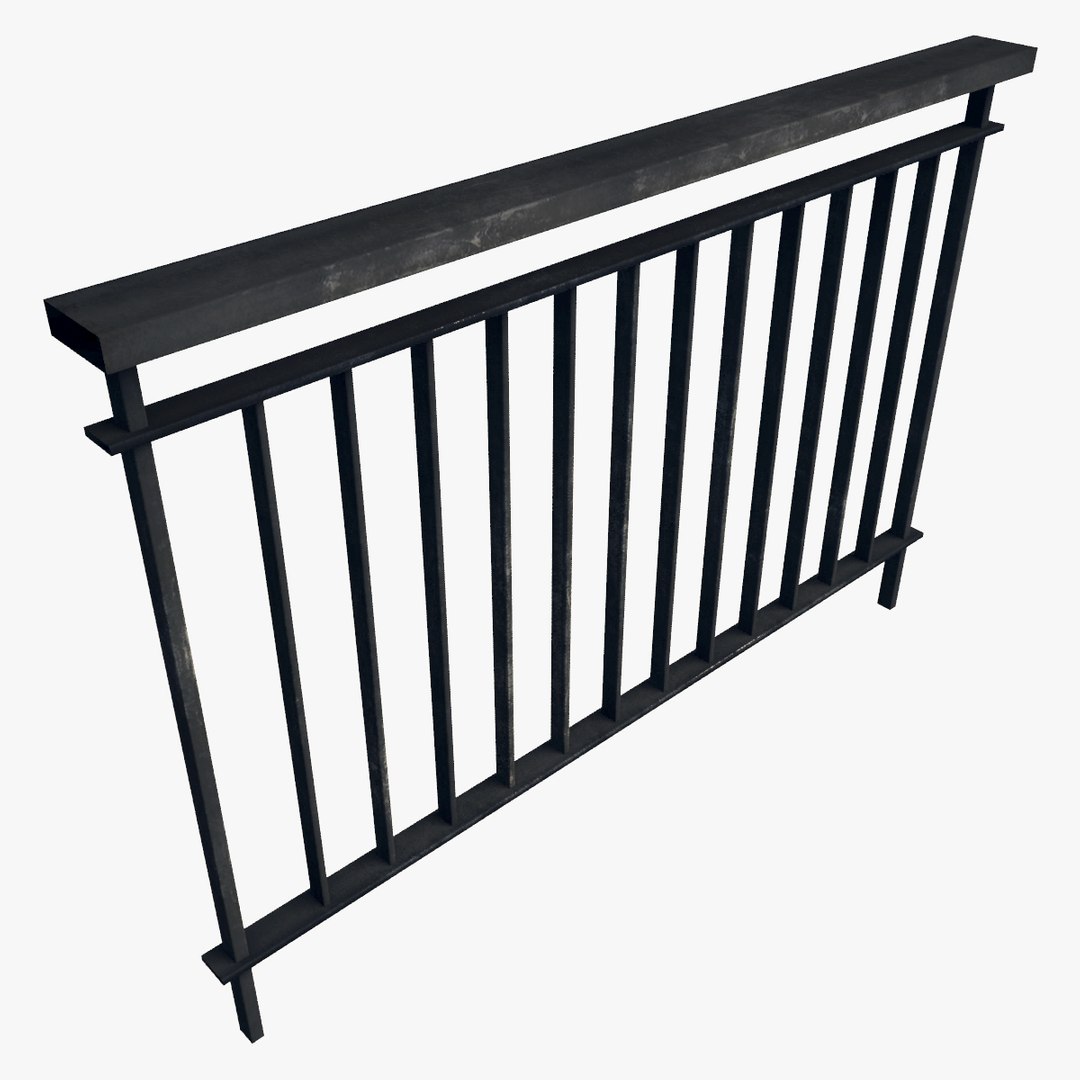 3ds Max Resolution Railing Fence