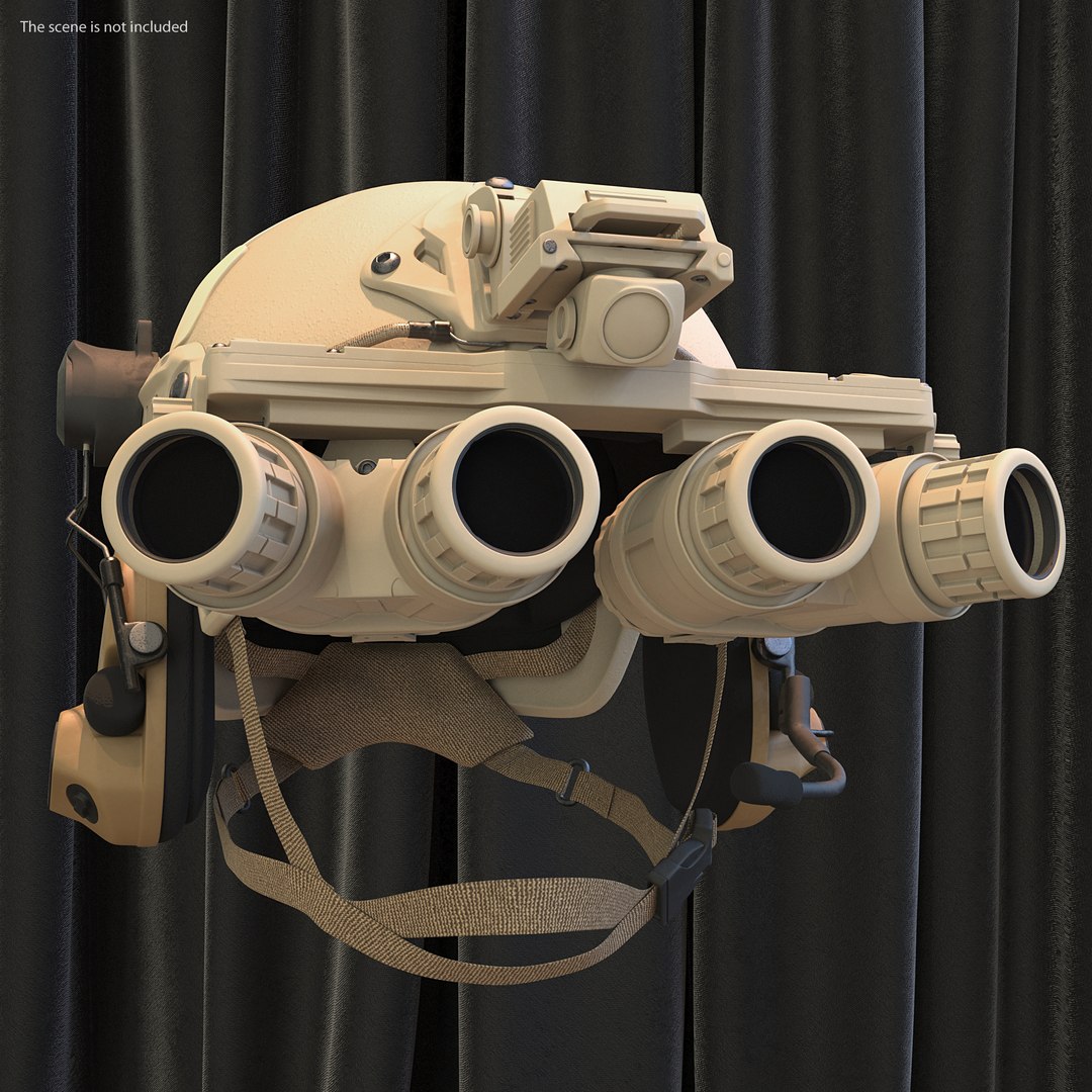 Tactical Helmet Sand Camo 3D model preview