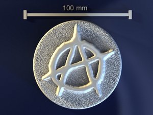 3d model anarchy mold hand