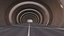 3D model sci-fi car tunnel