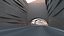 3D model sci-fi car tunnel