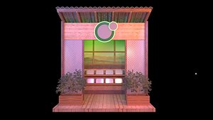 Orchard booth 3D model