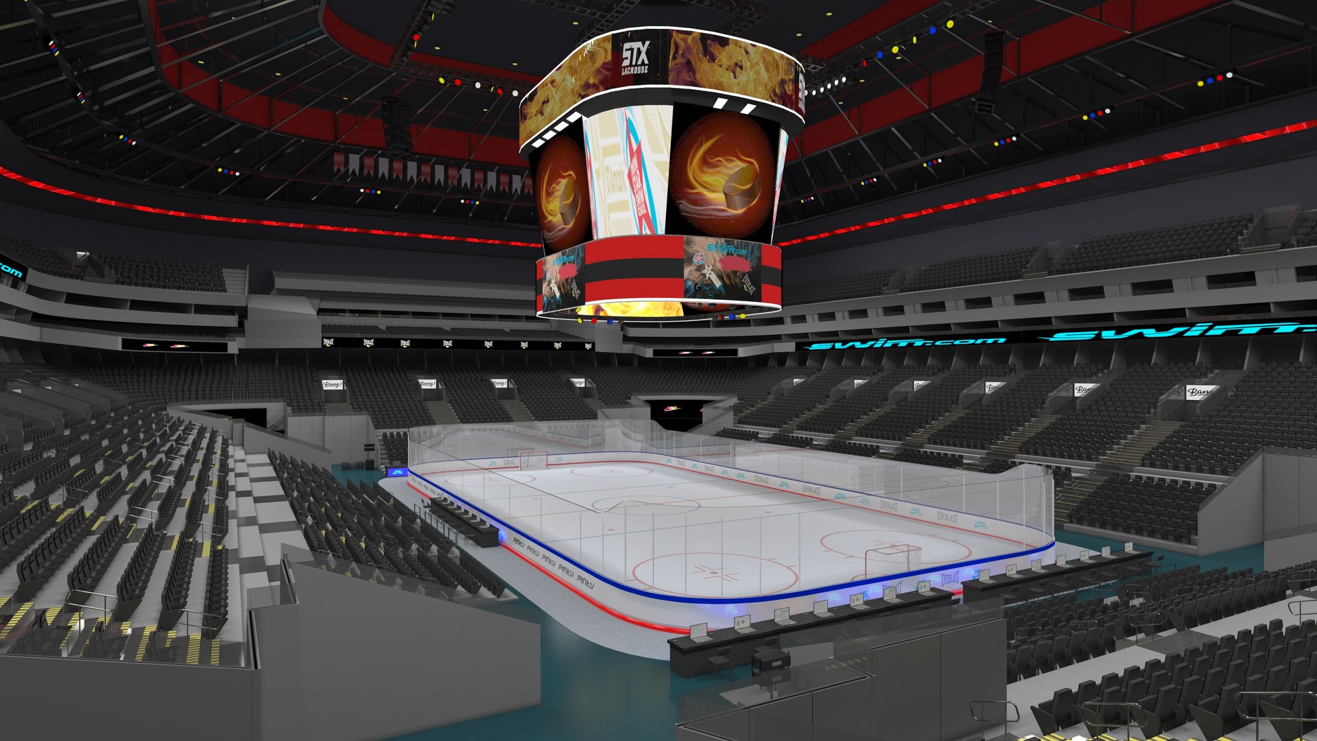 3D Model Ice Hockey Arena - TurboSquid 1748644