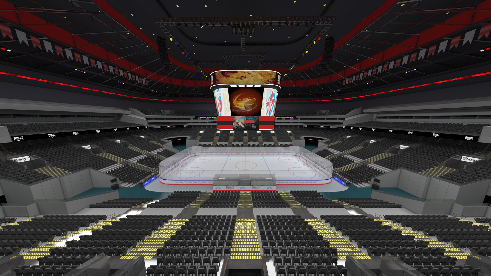 3D Model Ice Hockey Arena - TurboSquid 1748644