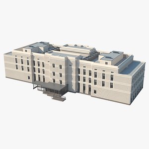 hospital building 3D model