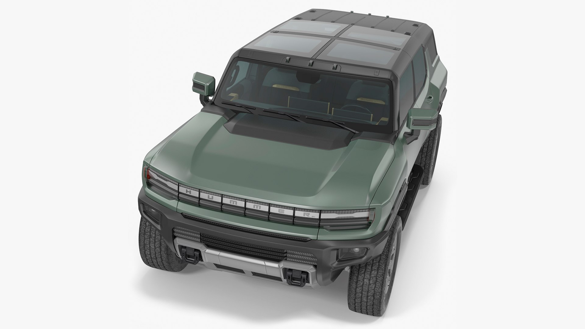 GMC Hummer EV SUV Rigged(1) 3D model preview
