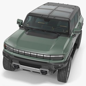GMC Hummer EV SUV Rigged 3D model
