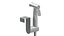 Spruzzatore per bidet portatile nero montato sul serbatoio del WC
