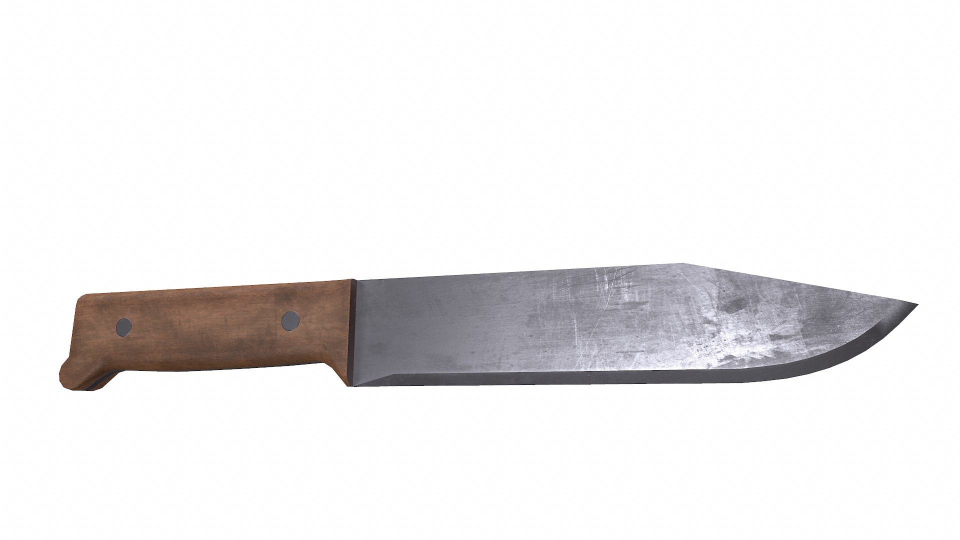 Old Vintage Kitchen Knife Low Poly Pbr Model Turbosquid 2340108