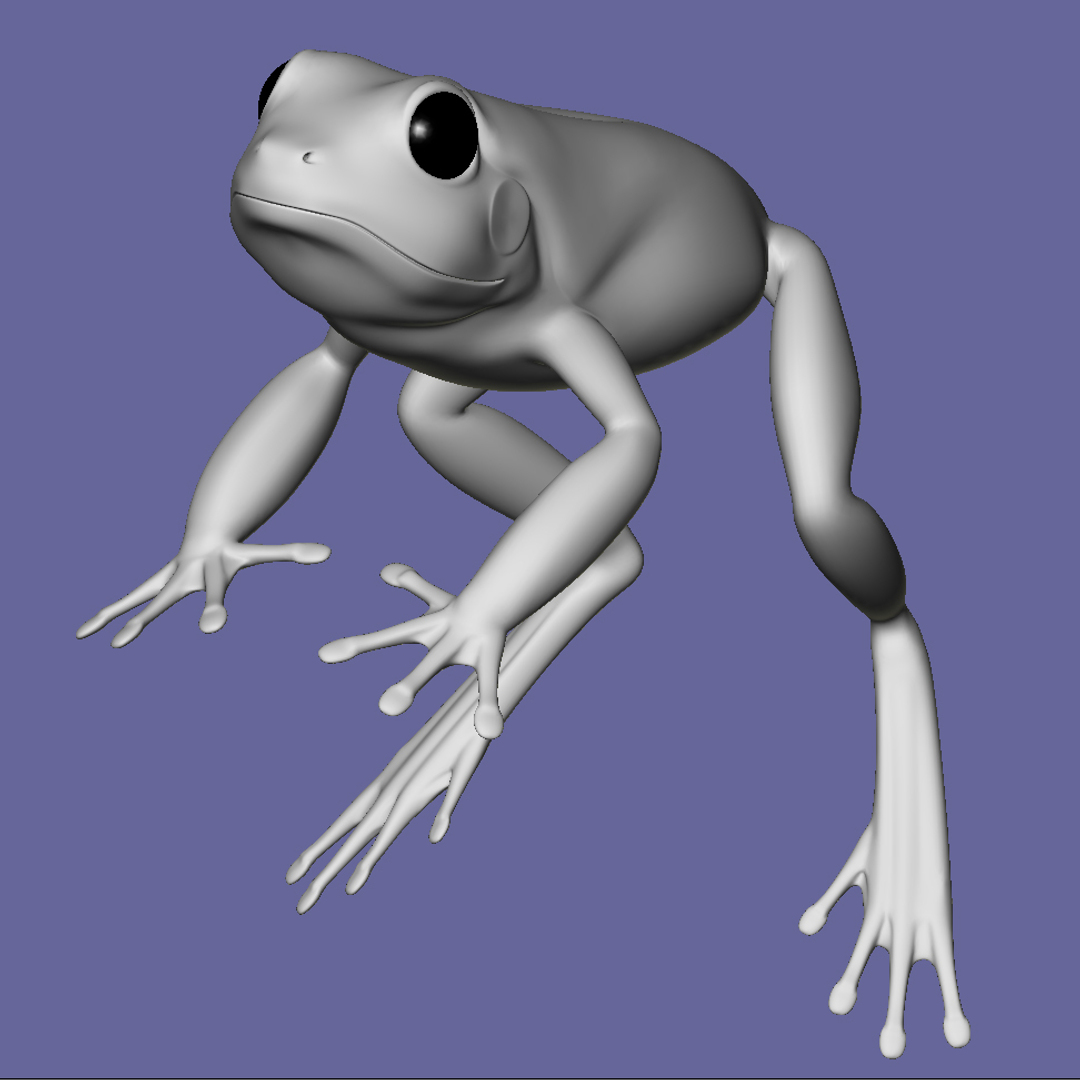 3D FBX Frog