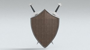 laos Game Warrior Insignia 3D model