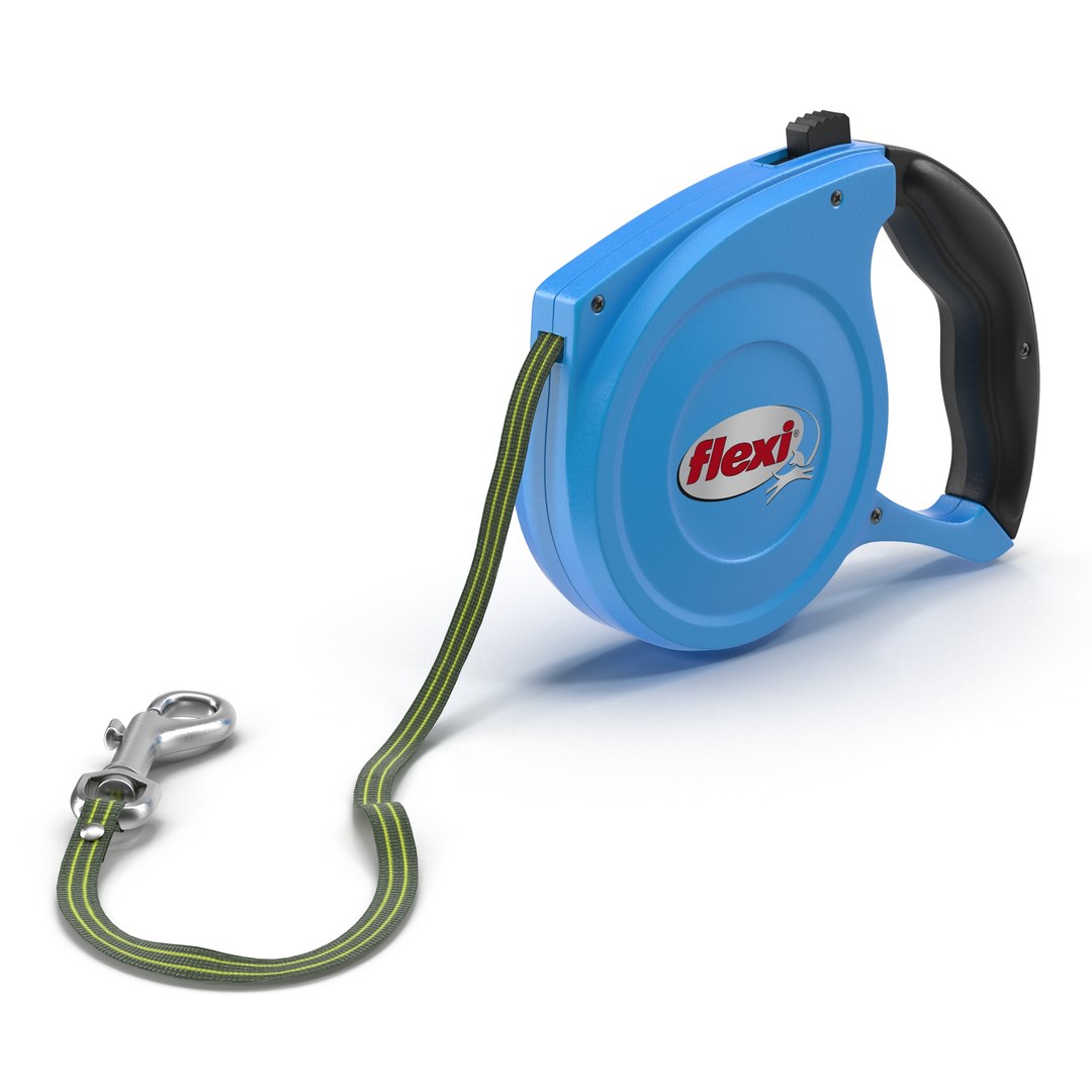 Retractable Dog Leash Flexi 3D model preview