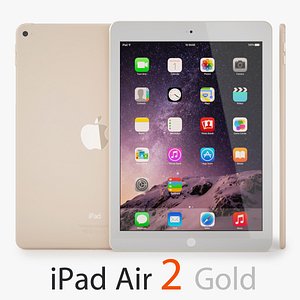 apple ipad air 2 3d model