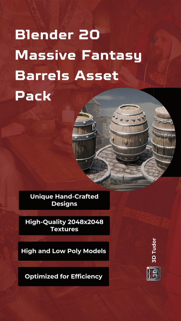 3D model Fantasy Barrels Massive Pack https://p.turbosquid.com/ts-thumb/GL/Hi6kVz/aw/blender20massivefantasybarrelsassetpackhighlights/png/1718973691/1920x1080/fit_q87/44bc21f83631aa4a840c6aba06e565f5df186f16/blender20massivefantasybarrelsassetpackhighlights.jpg