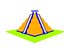 Pyramide Maya Simple Cartoon Low Poly