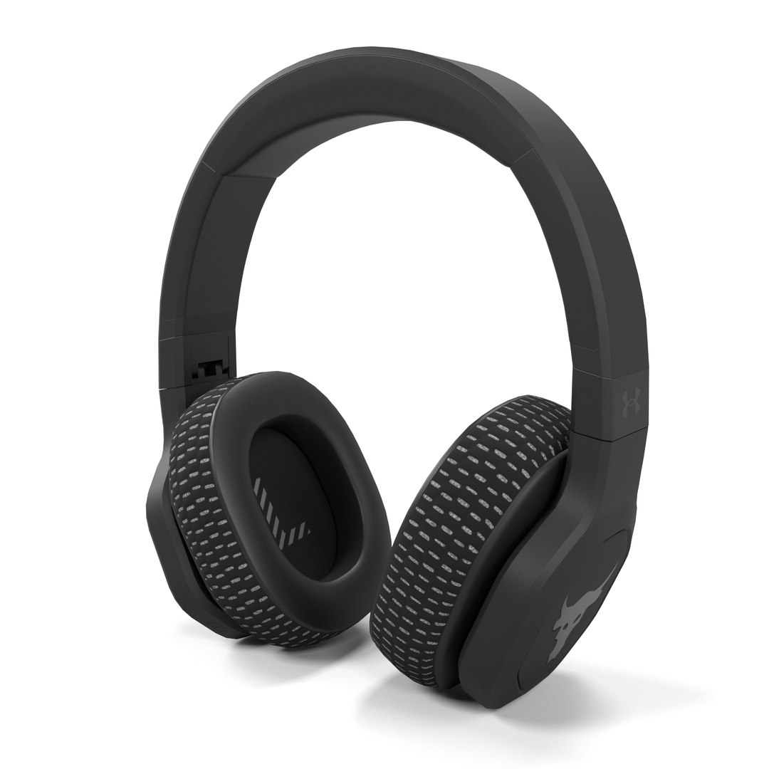 3D JBL UA Project Rock Over Ear Training Headphones TurboSquid 1900162