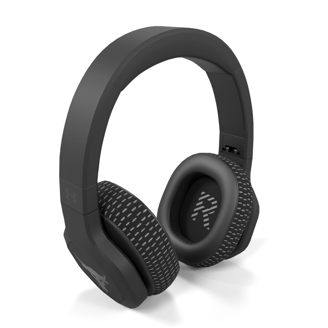3D JBL UA Project Rock Over Ear Training Headphones TurboSquid 1900162