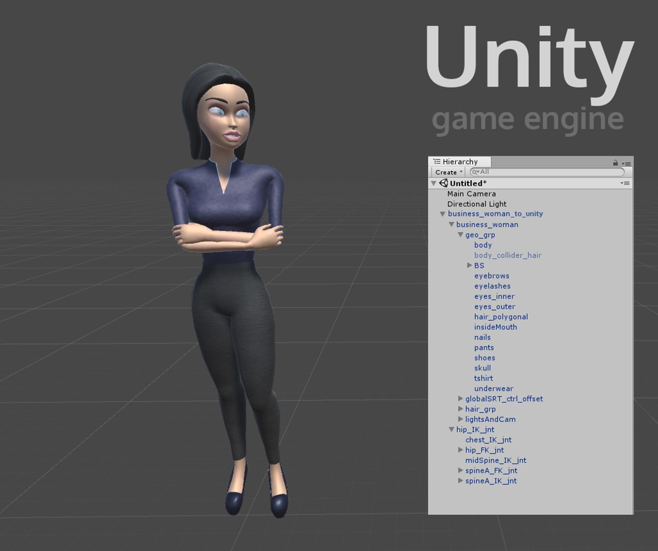 3D business woman cartoon https://p.turbosquid.com/ts-thumb/GL/QjhbzG/P4PQnPHl/22in_unity/jpg/1599683832/1920x1080/fit_q87/e90fba45f3528b95f5e0ea74d72729b266a18ec4/22in_unity.jpg