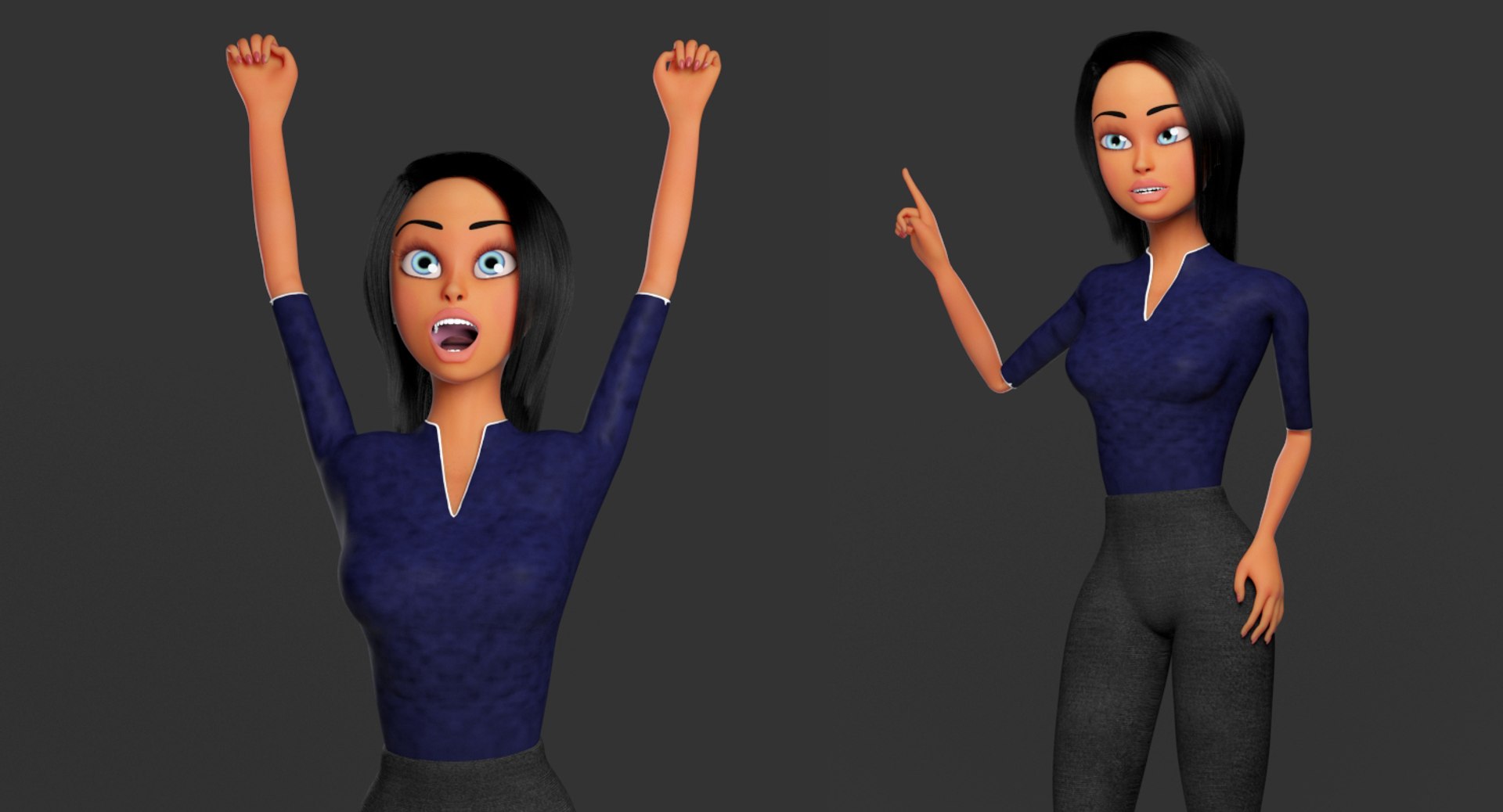 3D business woman cartoon https://p.turbosquid.com/ts-thumb/GL/QjhbzG/iwte4qIY/10/jpg/1599683808/1920x1080/fit_q87/b494df2519039e2a8b0f0d3df9563c89c07dd4f5/10.jpg