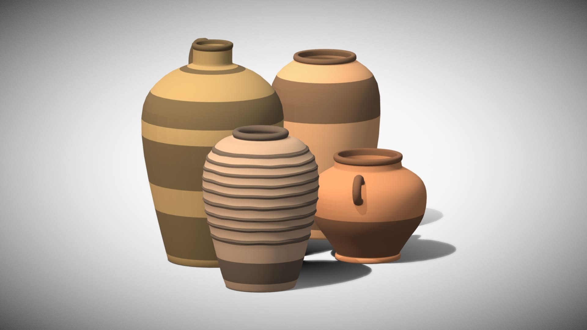 Clay Vases Pack - Clay Color Variety - Low Poly model https://p.turbosquid.com/ts-thumb/GL/TNbEih/6j/s4.1/jpg/1760341142/1920x1080/fit_q87/d2d20807f989f919f1c9b51f053472ea855c280f/s4.1.jpg
