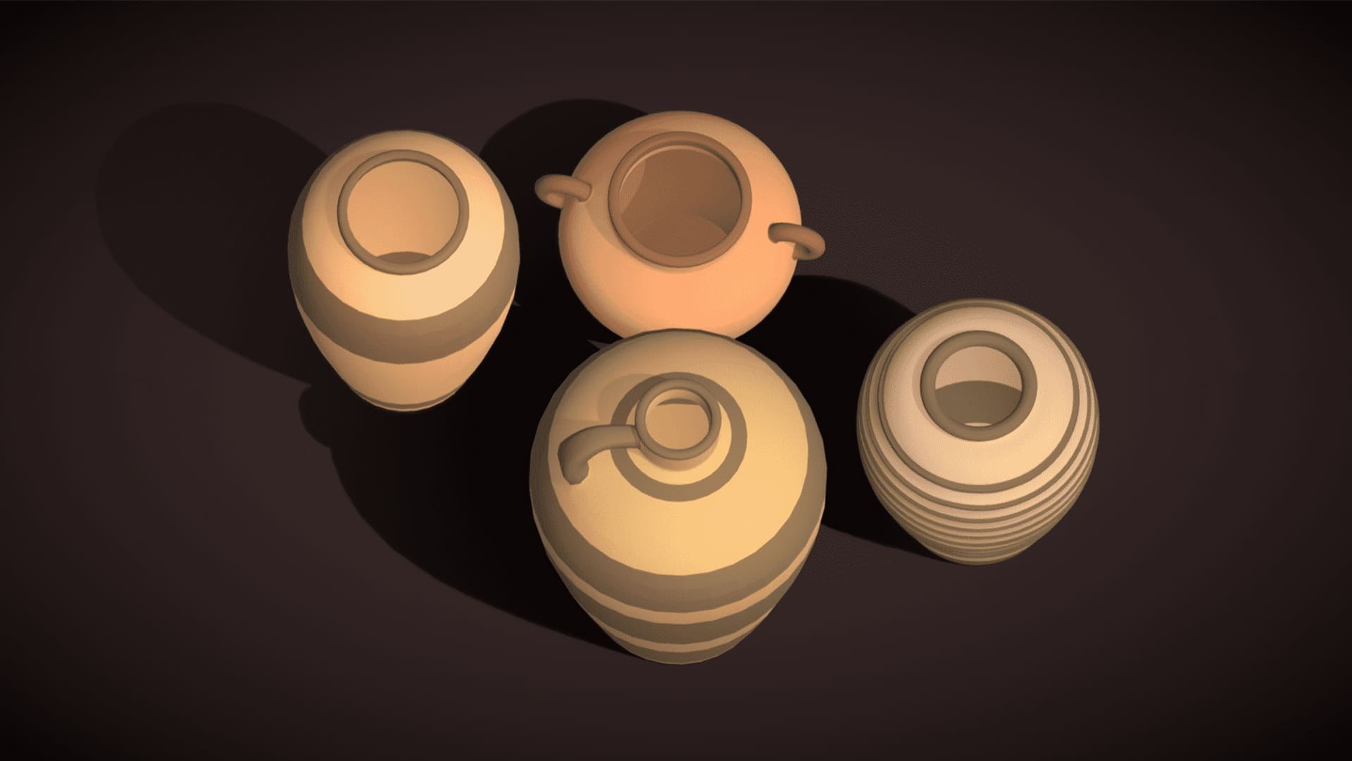Clay Vases Pack - Clay Color Variety - Low Poly model https://p.turbosquid.com/ts-thumb/GL/TNbEih/a7/3/jpg/1760341131/1920x1080/fit_q87/b951f2e69a875b6b0660cee0d5851244fbae44c2/3.jpg