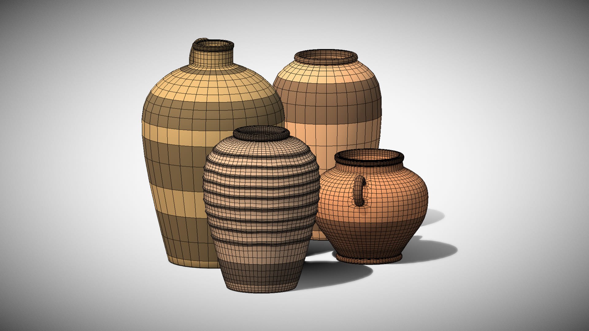 Clay Vases Pack - Clay Color Variety - Low Poly model https://p.turbosquid.com/ts-thumb/GL/TNbEih/gr/s4.2/jpg/1760341145/1920x1080/fit_q87/449f370bacf25debe686fd472e2bb24629f3e549/s4.2.jpg