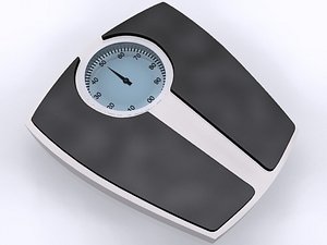 3d household scale weigh model