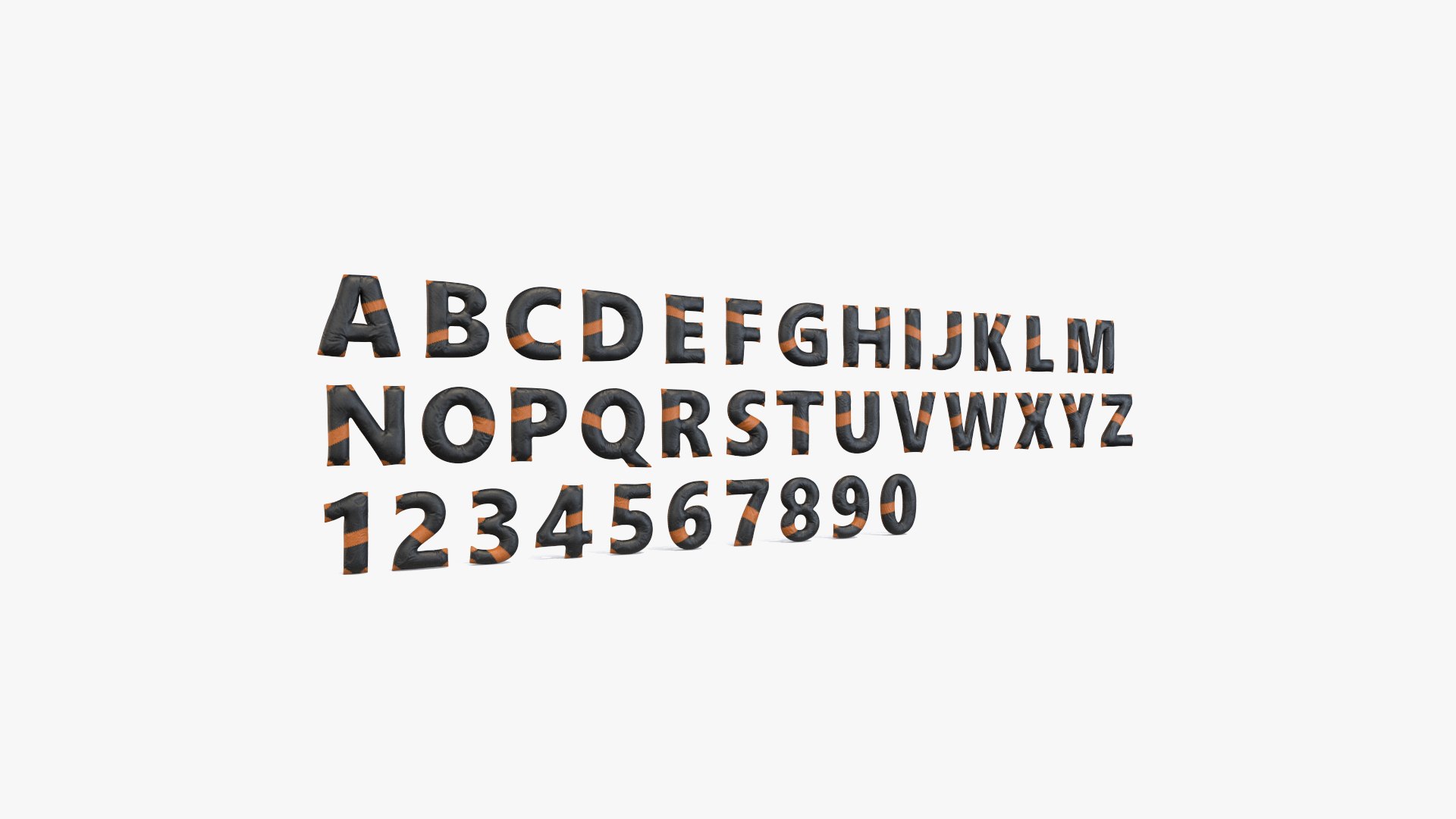 Leather Letter V3 Model - TurboSquid 1862251
