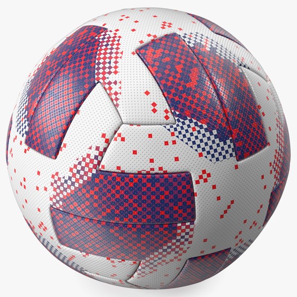 3D Digital Pixel Pattern Soccer Ball model