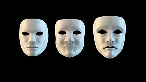 white masks 3D model
